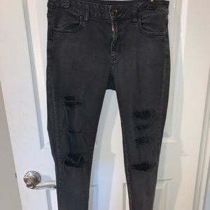 Black American Eagle high rise jeans